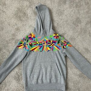 Embroidered Bird Hoodie
